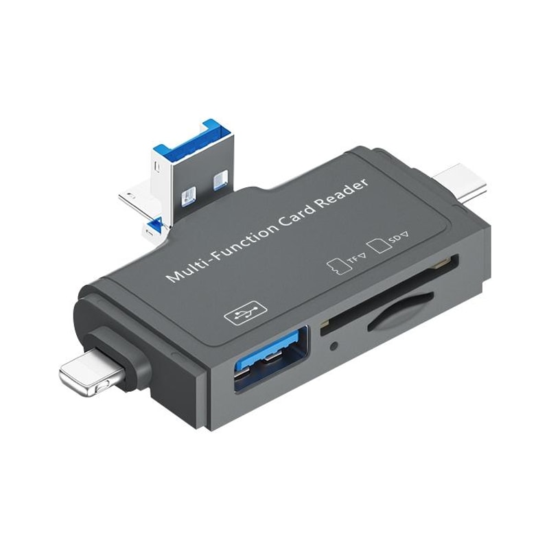7 In 1 USB 30 Memory Card Reader Adapter High Speed Multi Card Hub 12