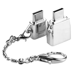 micro usb & usb 2.0 to usb c adapter durable metal connector