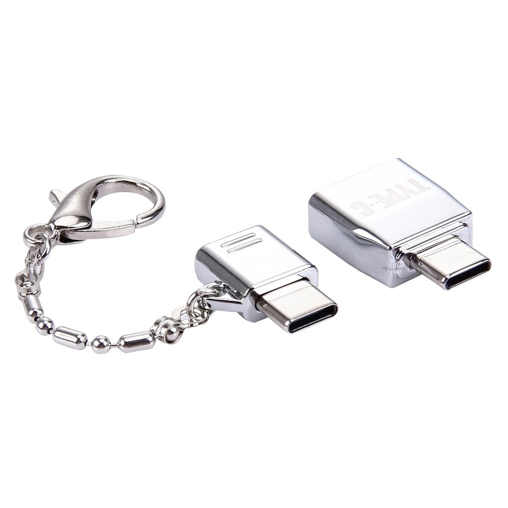 Micro USB & USB 2.0 to USB C Adapter Durable Metal Connector
