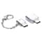 Micro USB & USB 2.0 to USB C Adapter Durable Metal Connector