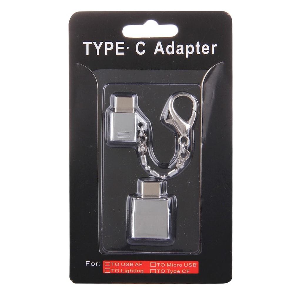 Micro USB & USB 2.0 to USB C Adapter Durable Metal Connector