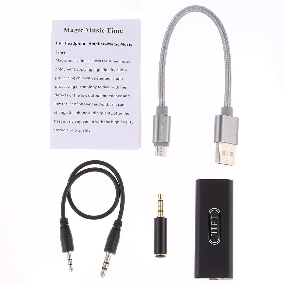 Portable Headphone Amplifier For HiFi Stereo Sound With 35mm Audio Boost 4