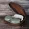 Luxury Leather AirPods Max Carry Case With Zipper Wrist Strap And 360 Protection 0