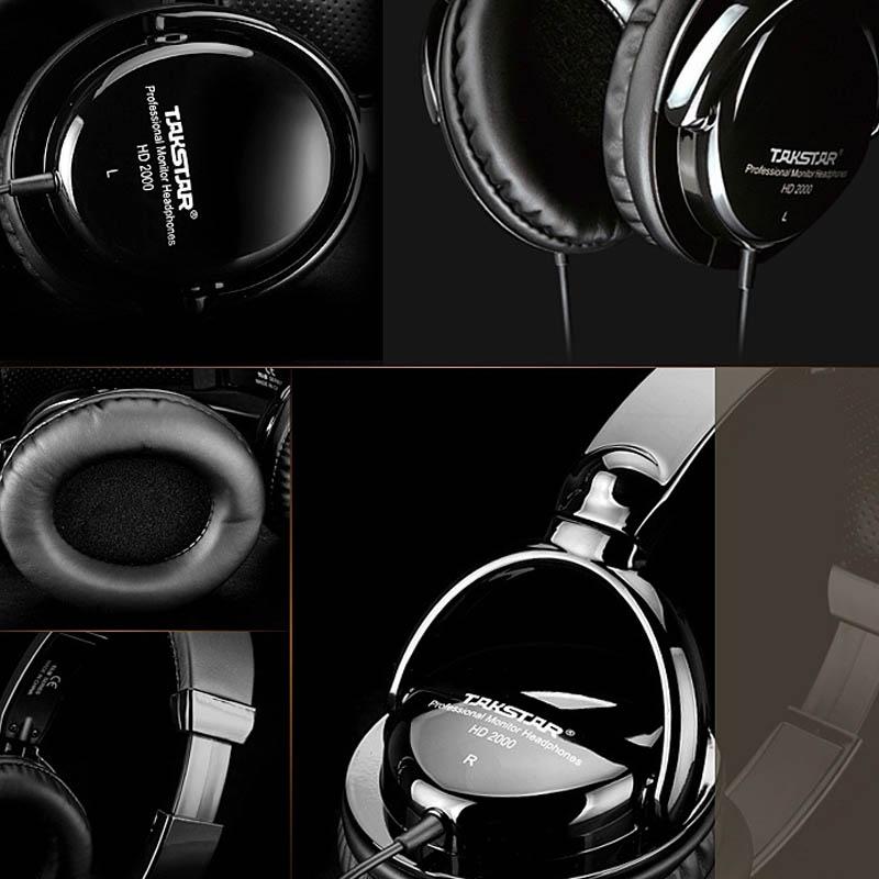 Takstar HD2000 Wired Studio Headphones with Microphone for PC Gaming, HiFi Audio & Monitoring