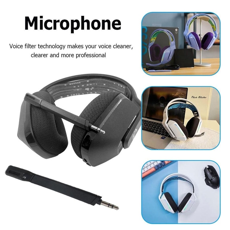 Logitech G733 Replacement Gaming Mic with Noise Reduction for Clear Team Chat