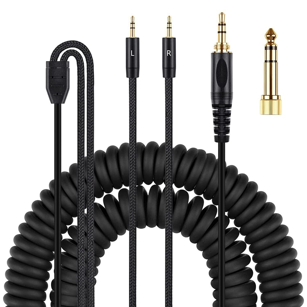 HIFI OFC Headphone Cable for HIFIMAN HE400i HE560 HE1000 with 3.5mm & 6.35mm Adapter