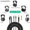 HIFI OFC Headphone Cable for HIFIMAN HE400i HE560 HE1000 with 3.5mm & 6.35mm Adapter