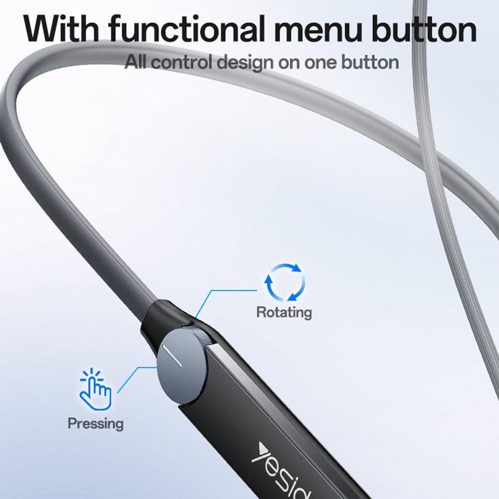 Yesido YSP30 Bluetooth 5.4 Neckband Wireless Earbuds with 35H Playtime