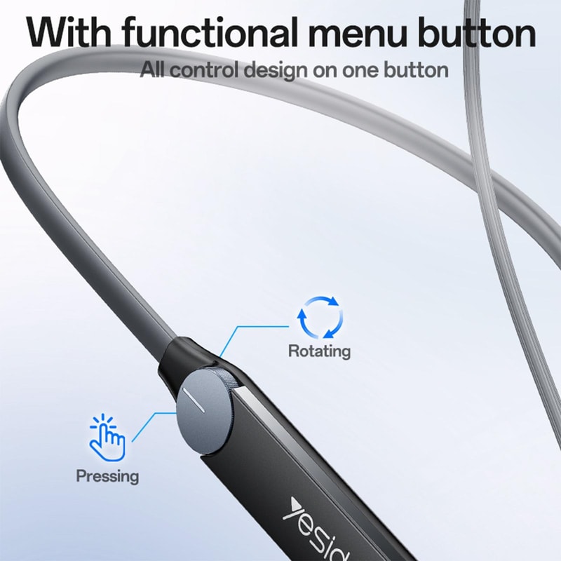 Yesido YSP30 Bluetooth 5.4 Neckband Wireless Earbuds with 35H Playtime