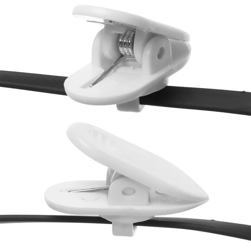 Rotating Headphone Cable Clip Set For Earphones Clothing Mount Holders 1