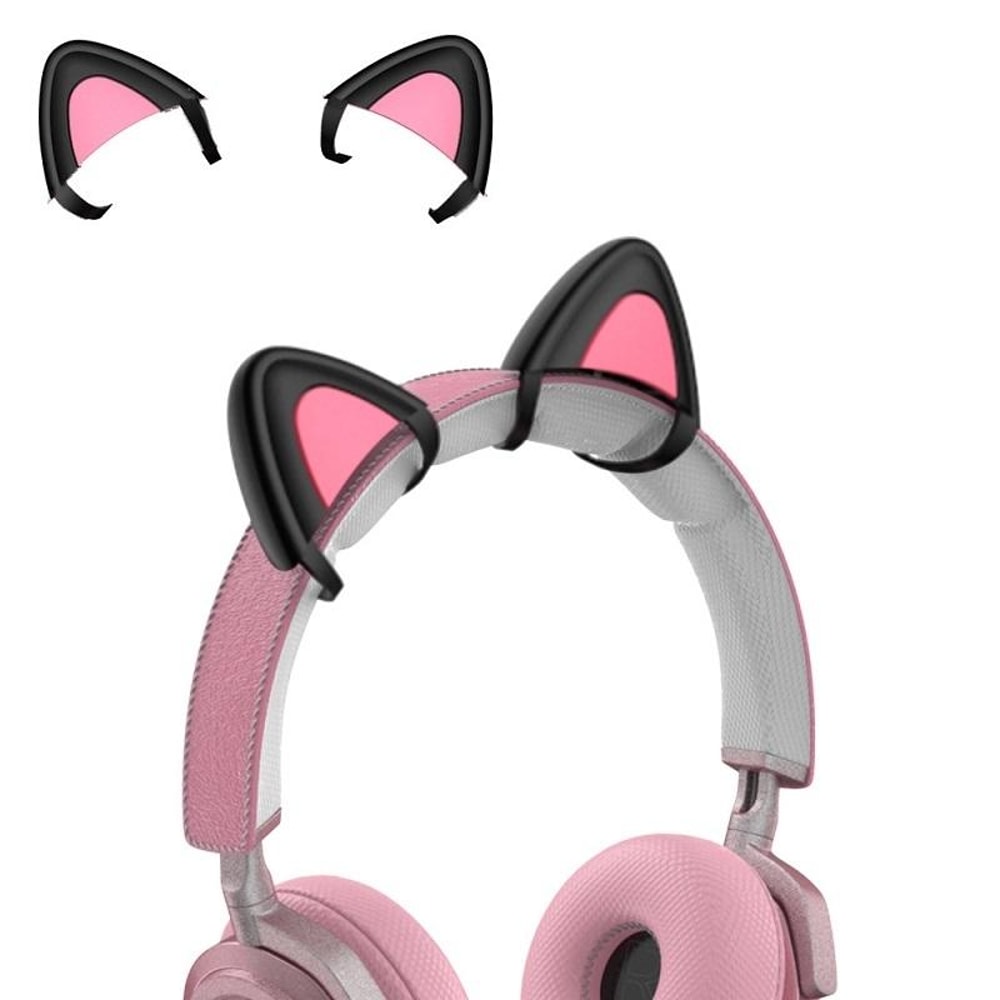 Cute Cat Ear Headphone Accessories Soft Silicone Cat Ear Headphone Covers For Gaming Cosplay 1