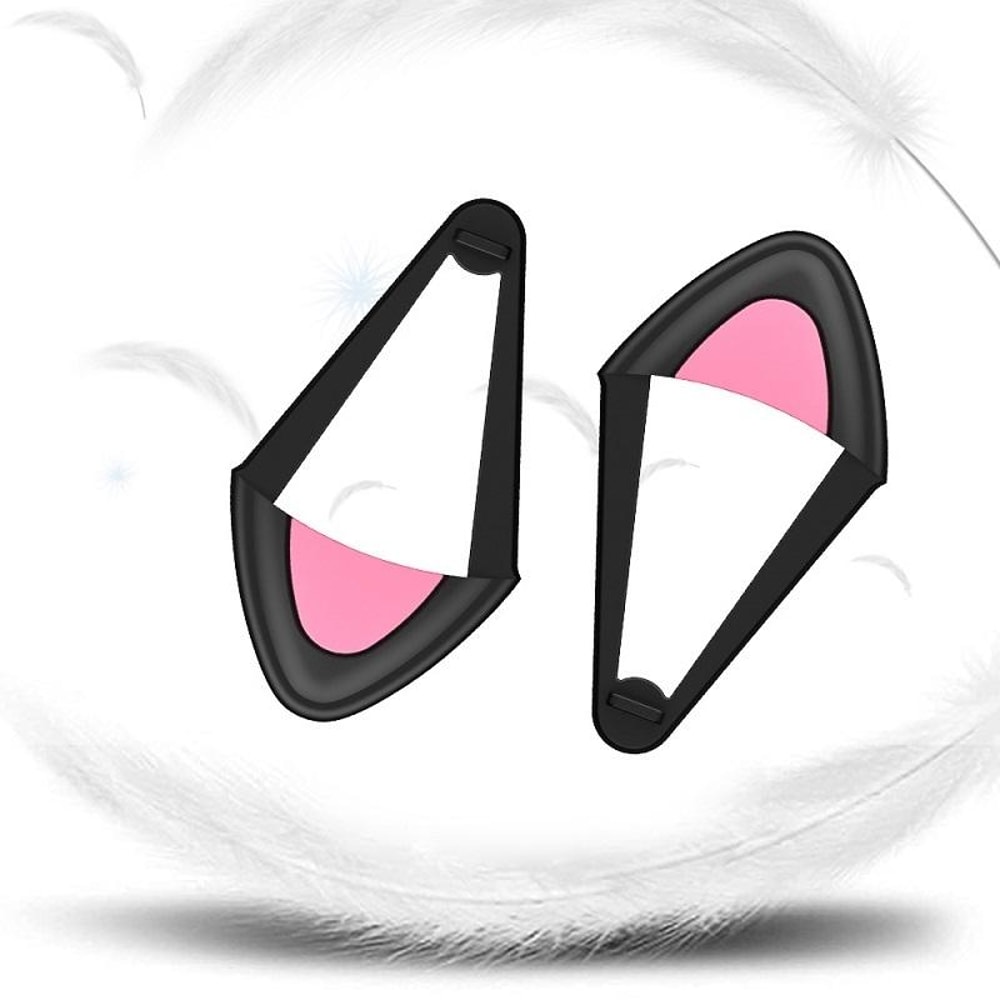 Cute Cat Ear Headphone Accessories Soft Silicone Cat Ear Headphone Covers For Gaming Cosplay 2