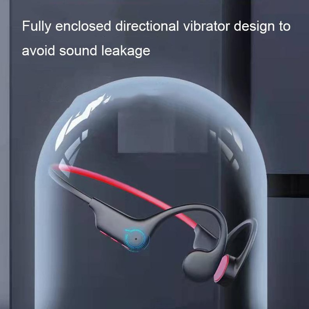 GCRT X6 Bone Conduction Headphones with 16GB MP3 Memory & IP68 Waterproof Sports Fit
