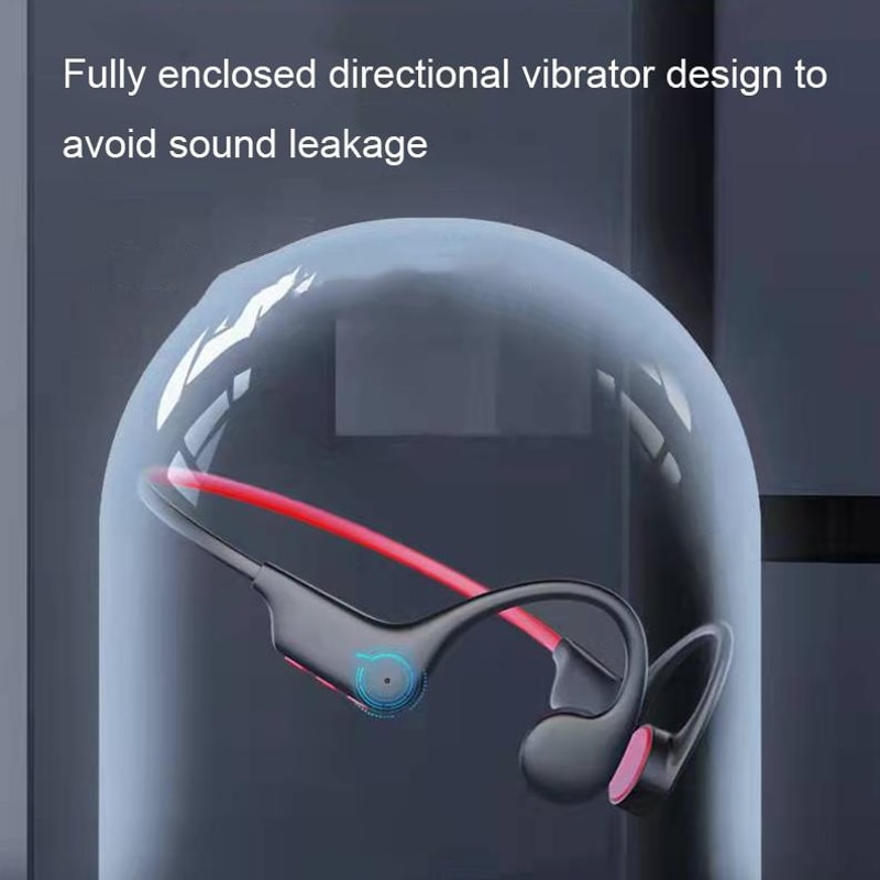 GCRT X6 Bone Conduction Headphones with 16GB MP3 Memory & IP68 Waterproof Sports Fit