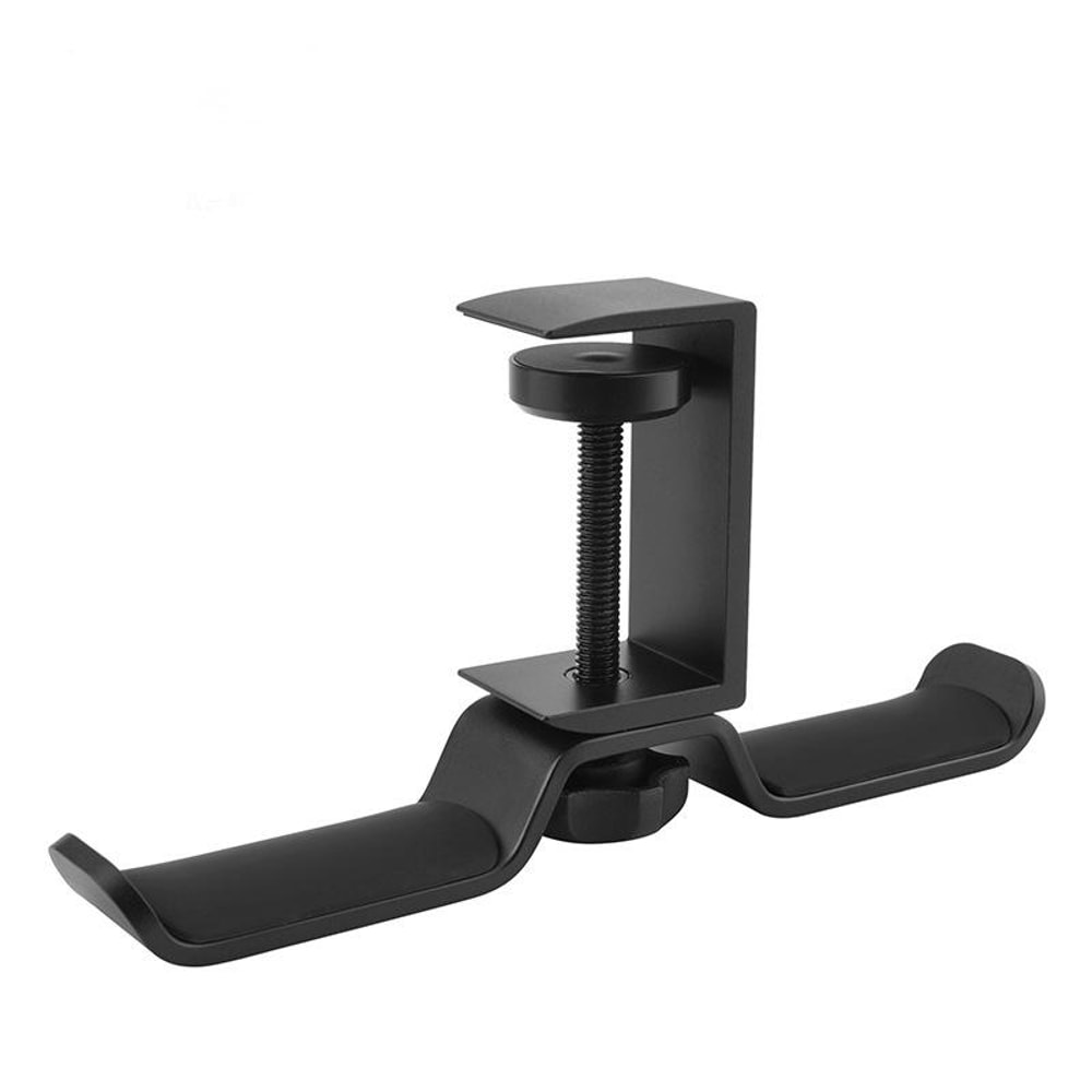 360 Rotating Headphone Stand ClampOn Aluminum Desk Headphone Hanger For Gaming Office Setup 1