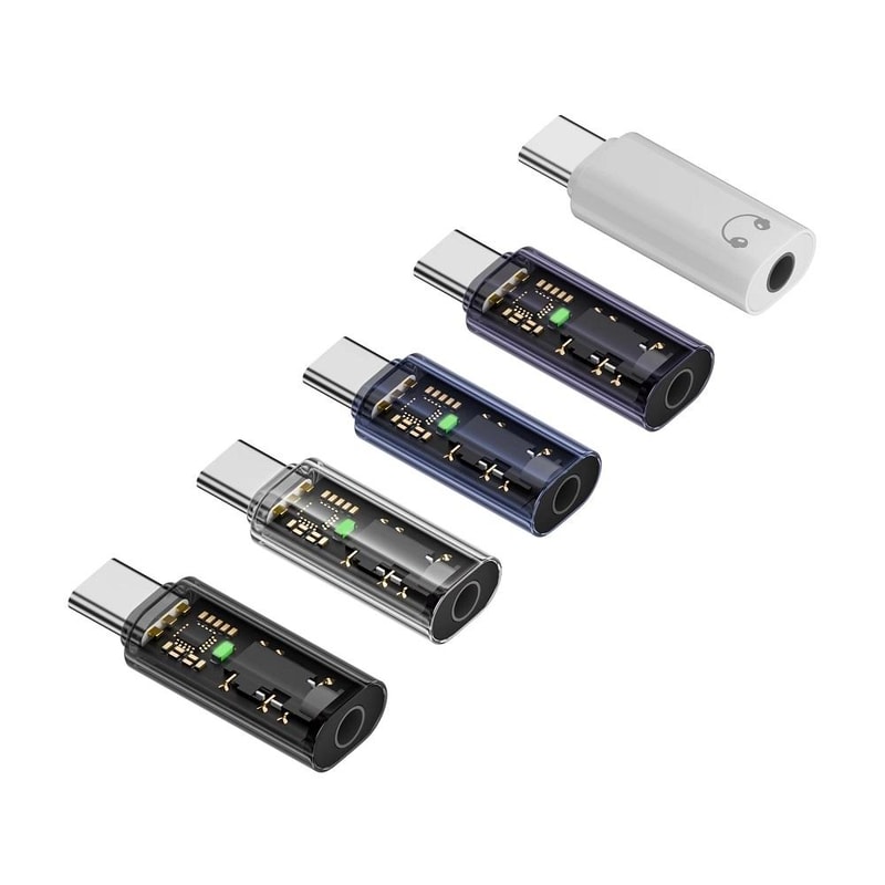 USB C To 35mm Audio Adapter With DAC HiFi Headphone Converter 0