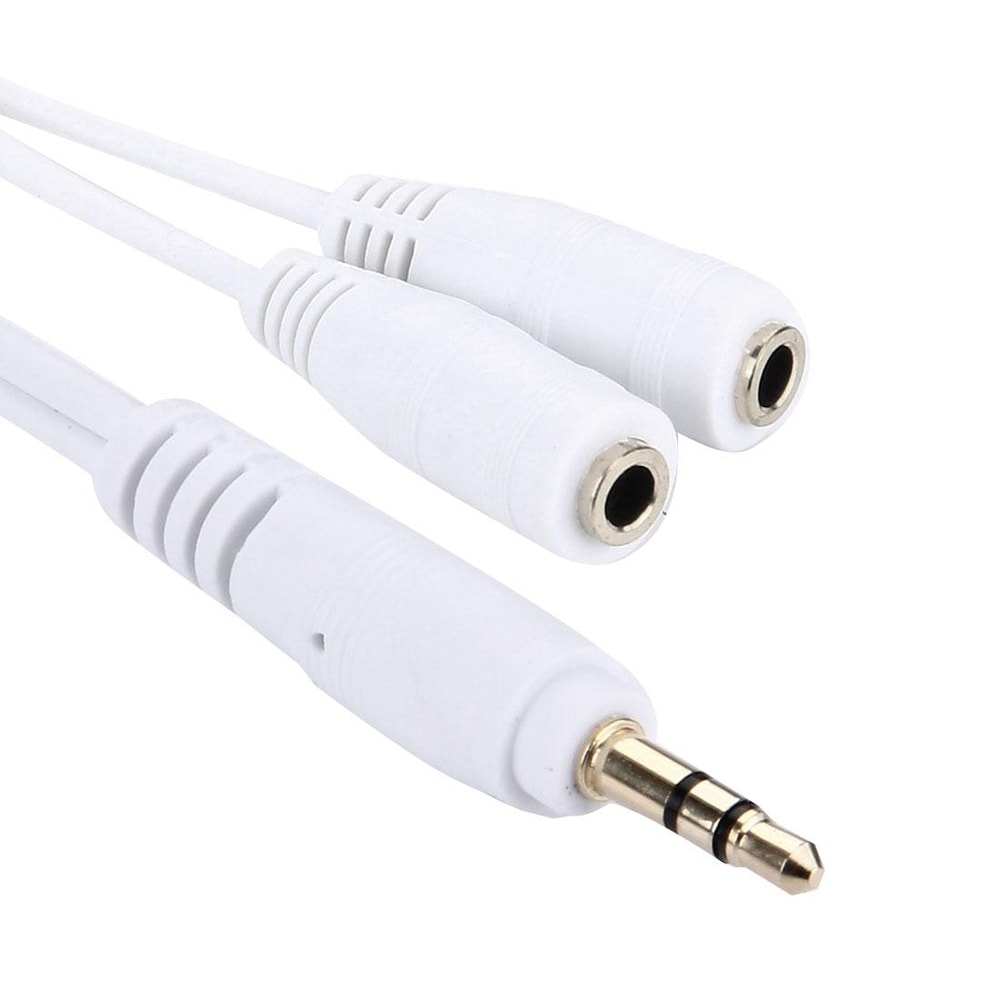 Dual 35mm Headphone Splitter Adapter For Phones Tablets Car Stereo 3