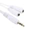 Dual 35mm Headphone Splitter Adapter For Phones Tablets Car Stereo 3