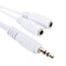 Dual 35mm Headphone Splitter Adapter For Phones Tablets Car Stereo 3