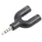 35mm Headphone Splitter Headset Mic Adapter Audio Splitter Cable 35mm Audio Adapter Headphone Mic S 2