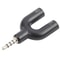 35mm Headphone Splitter Headset Mic Adapter Audio Splitter Cable 35mm Audio Adapter Headphone Mic S 2