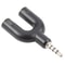 35mm Headphone Splitter Headset Mic Adapter Audio Splitter Cable 35mm Audio Adapter Headphone Mic S 4