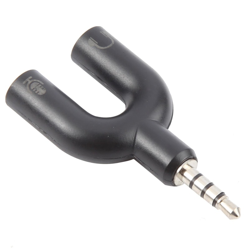 35mm Headphone Splitter Headset Mic Adapter Audio Splitter Cable 35mm Audio Adapter Headphone Mic S 4