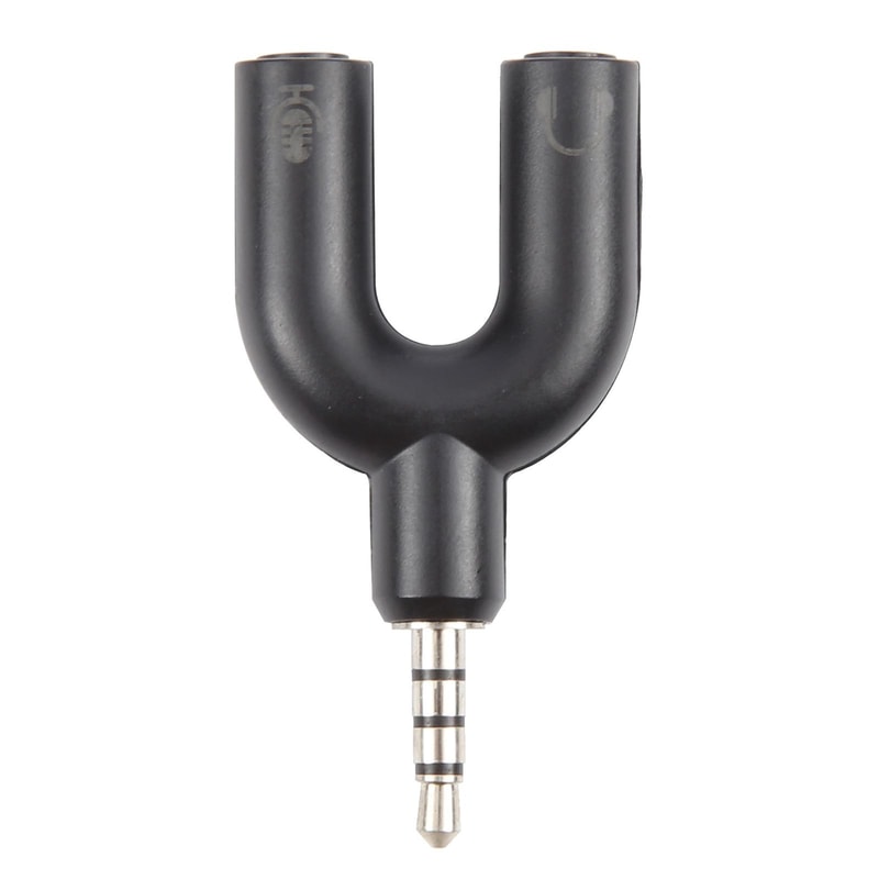 35mm Headphone Splitter Headset Mic Adapter Audio Splitter Cable 35mm Audio Adapter Headphone Mic S 6