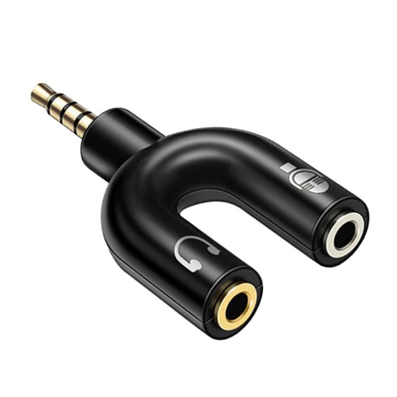 35mm Headphone Splitter Headset Mic Adapter Audio Splitter Cable 35mm Audio Adapter Headphone Mic S 3