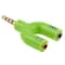 35mm Headphone Splitter Headset Mic Adapter Audio Splitter Cable 35mm Audio Adapter Headphone Mic S 5