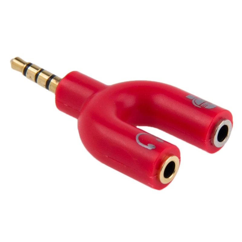 35mm Headphone Splitter Headset Mic Adapter Audio Splitter Cable 35mm Audio Adapter Headphone Mic S 7