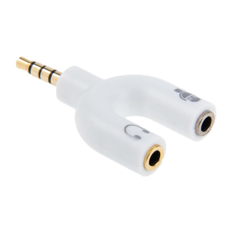 35mm Headphone Splitter Headset Mic Adapter Audio Splitter Cable 35mm Audio Adapter Headphone Mic S 9