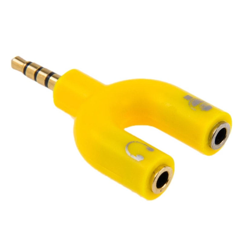 35mm Headphone Splitter Headset Mic Adapter Audio Splitter Cable 35mm Audio Adapter Headphone Mic S 11