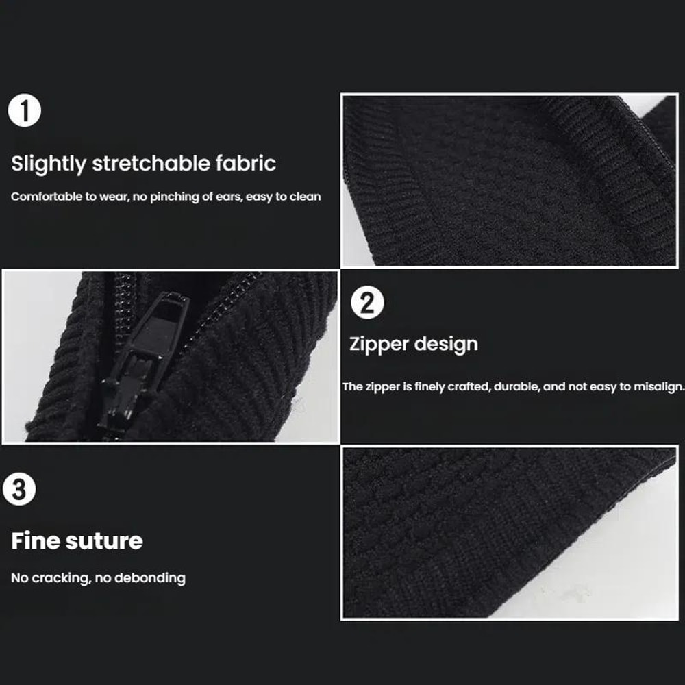 BOSE NC700 Headband Cover Soft Knitted Headphone Headband Protector With Zipper Design 6