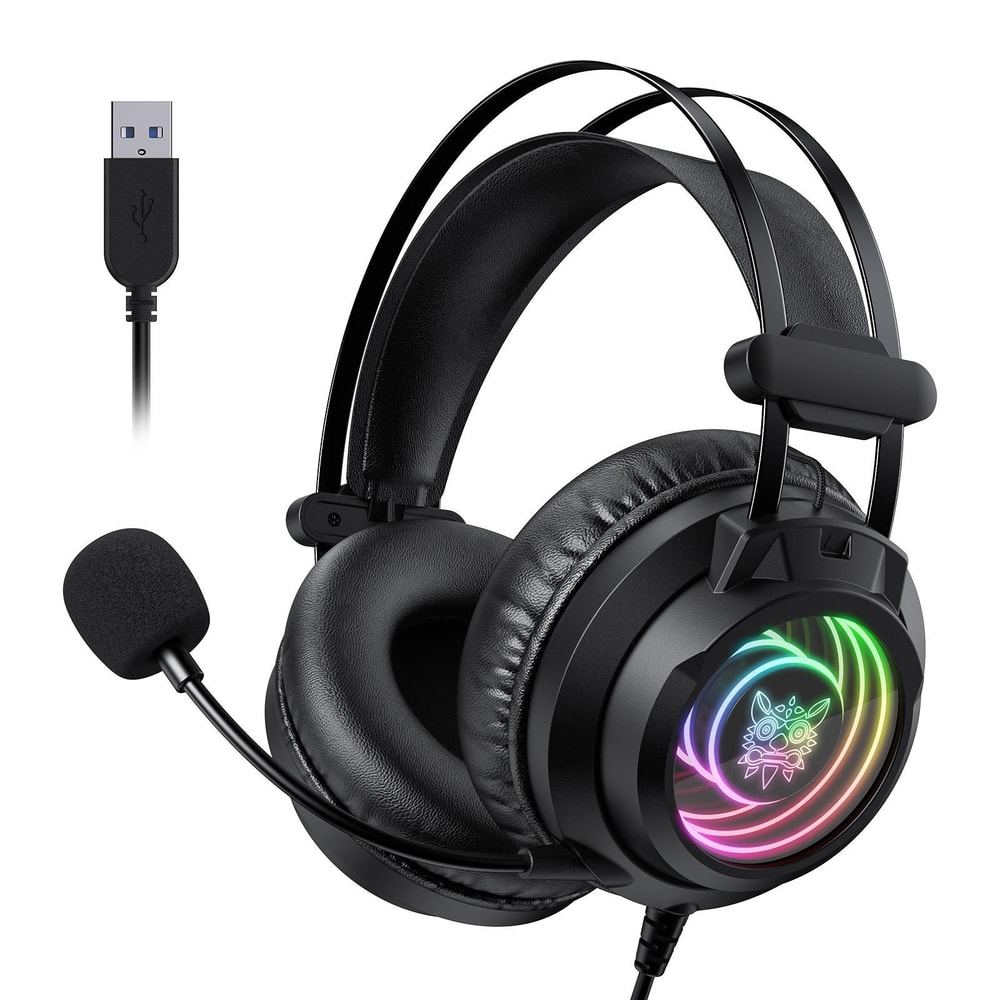 ONIKUMA X80 RGB Gaming Headset With 71 Surround Sound Noise Cancelling Mic 7
