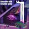 RGB Gaming Headphone Stand With USB Hub And Ambient Crackle Light 1