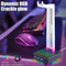 RGB Gaming Headphone Stand With USB Hub And Ambient Crackle Light 1