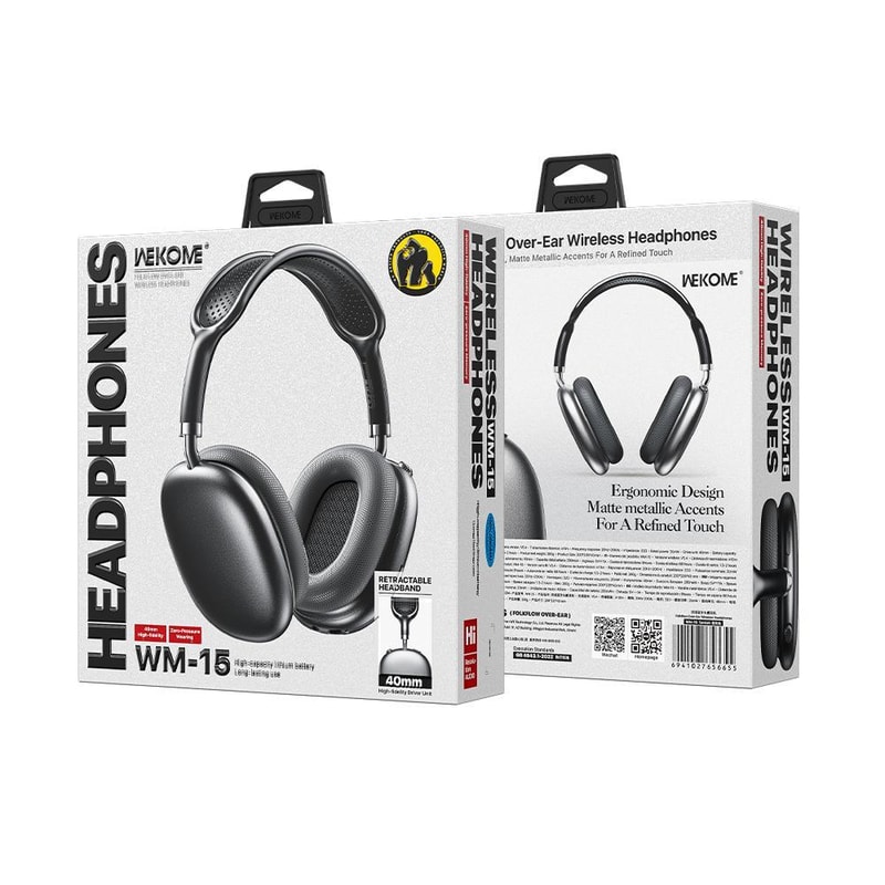 WEKOME FolkFlow BT54 Wireless Over Ear Headphones With 8H Playtime 1
