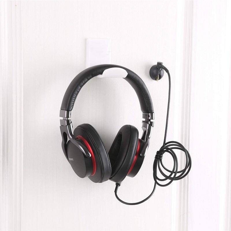 Wall Mount Headphone Holder Sticky Acrylic Headset Hanger For Desk Office Gaming Setup 5