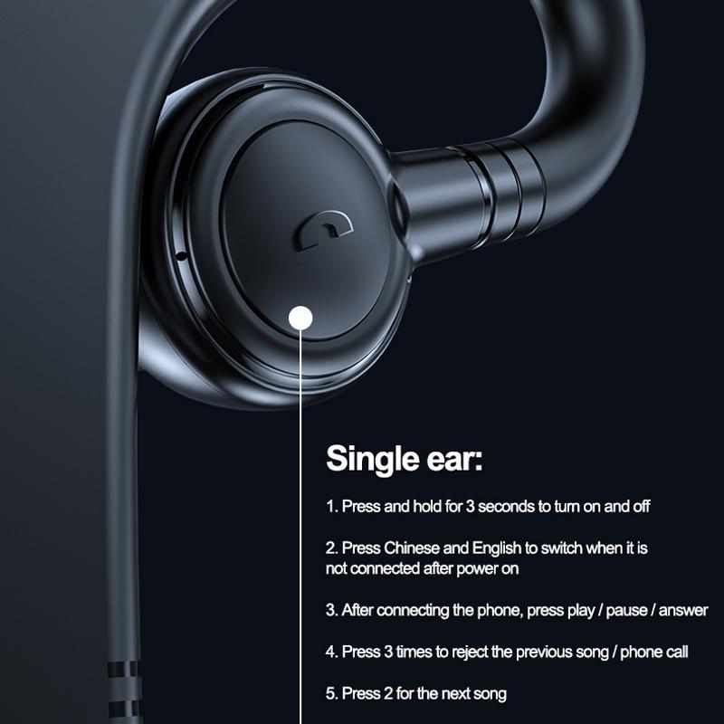 M99 Bluetooth Business Headset With AI Noise Reduction Adjustable Earhook 4