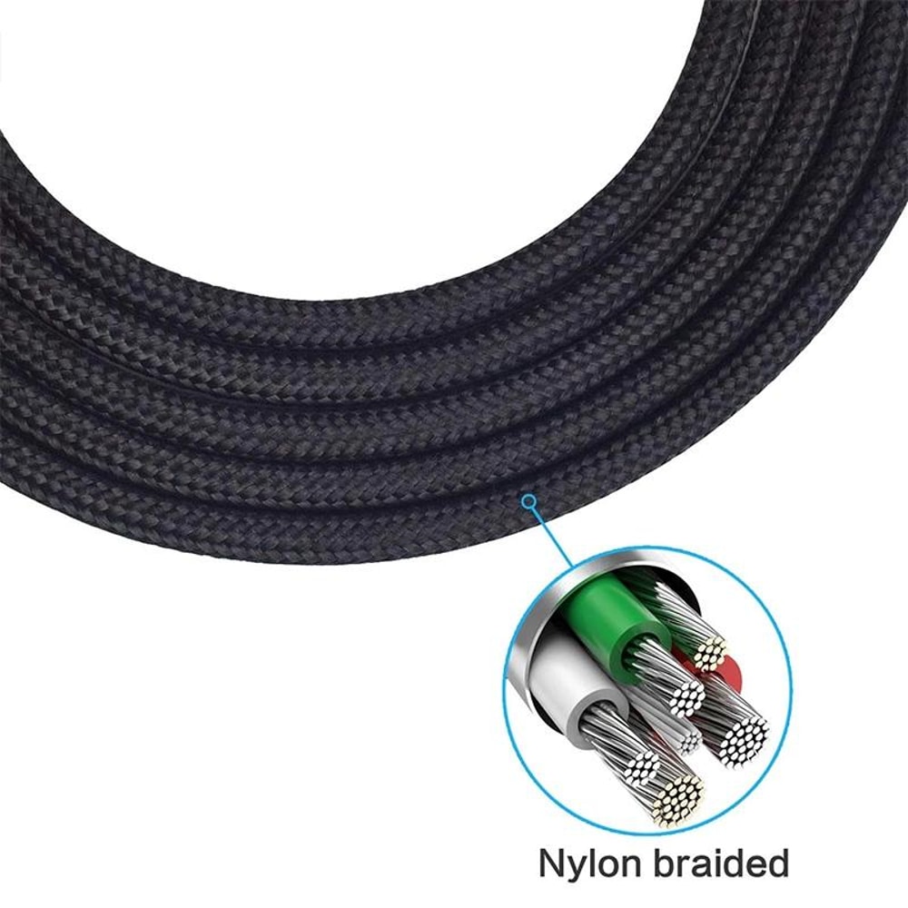 Premium Sennheiser HD598 Replacement Cable With Mic 35mm To 25mm Audio Cord 3