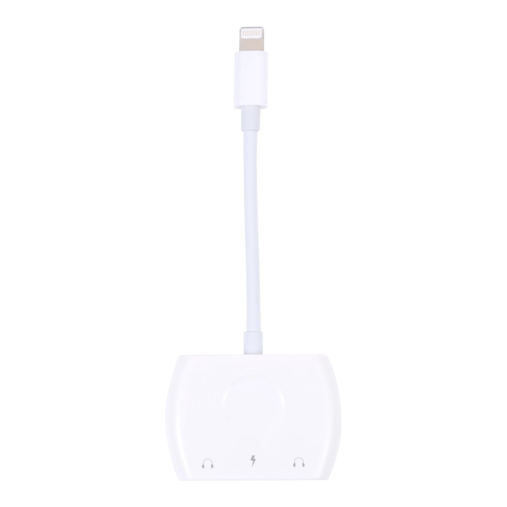2 In 1 Headphone Adapter With Dual 35mm Audio And Charging Support 2
