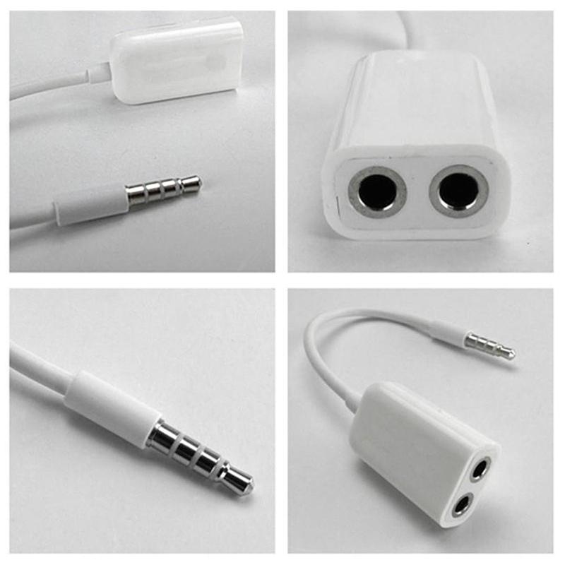 Dual 35mm Headphone Splitter Cable For Phones Tablets Car Stereo Audio Sharing 4