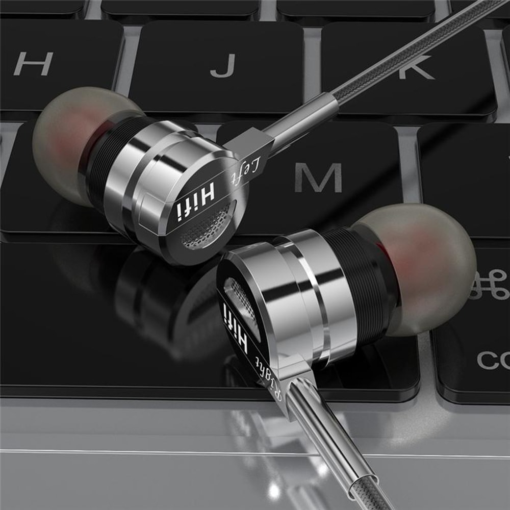 D05 Metal Stereo Wired Earbuds With Mic And Noise Isolation For Music Calls 2