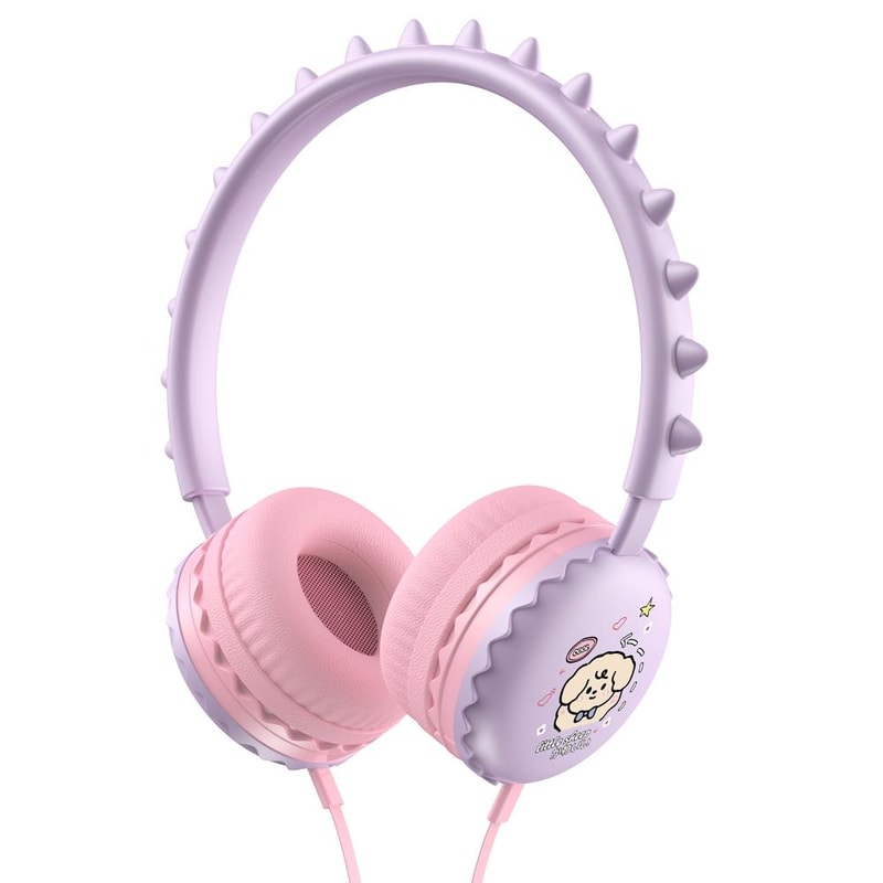 Kids Cartoon Wired Headphones With Mic Bass Sound For School Travel Tablets 10
