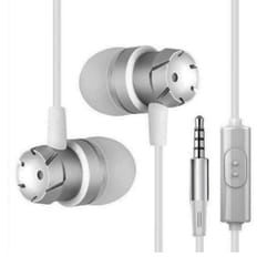 universal 3.5mm wired earbuds with mic for phones, laptops & mp3 players