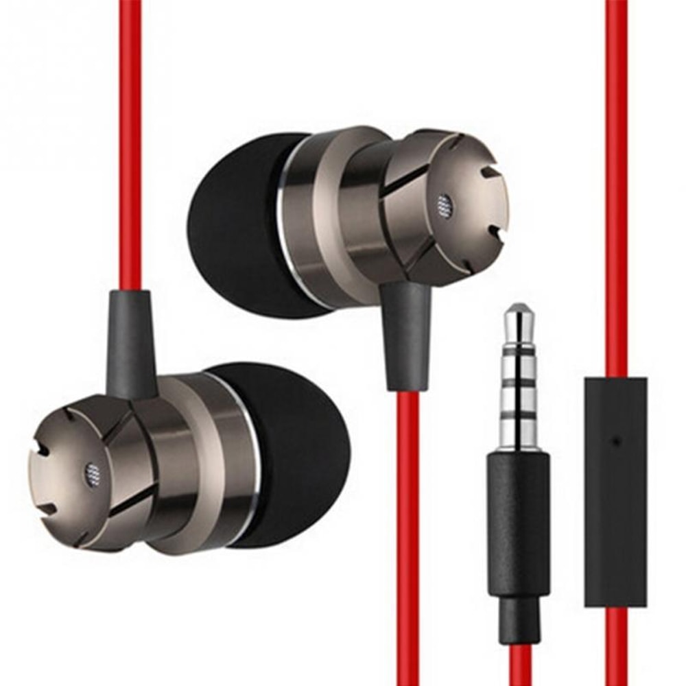 Universal 35mm Wired Earbuds With Mic For Phones Laptops MP3 Players 5