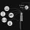 Universal 35mm Wired Earbuds With Mic For Phones Laptops MP3 Players 9