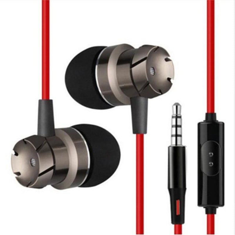 Universal 35mm Wired Earbuds With Mic For Phones Laptops MP3 Players 1