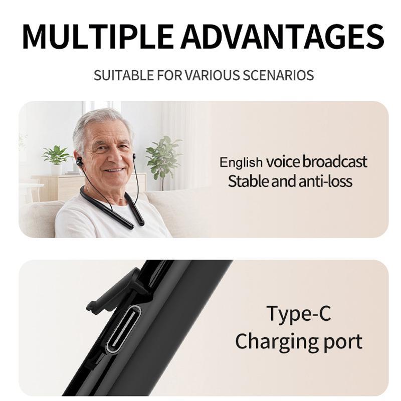 Smart 16 Channel Bluetooth Hearing Amplifier Headphones With Noise Reduction Neckband Comfort 2